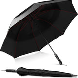 Windproof Oversized Golf Umbrella – Black-Repel Umbrella