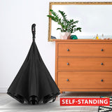 Reverse Folding Umbrella - Black